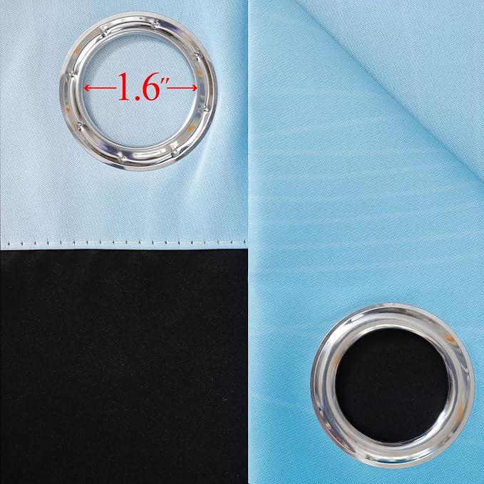 Ombre Pink and Blue Blackout Curtains 54 Inches Long, Full Light Blocking - Image 7