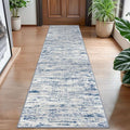 Lansny Modern Abstract Hallway Runner Rug by lansny