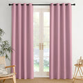 NICETOWN Room Darkening Draperies Curtains Panels, 2 Panels Rouge Pink W52 x L84 by NICETOWN
