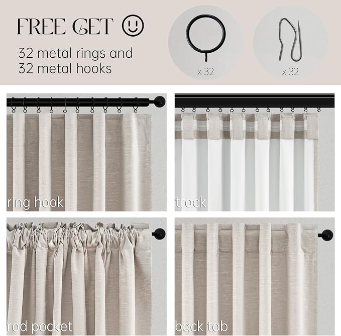 94 Inch Long Sun Blocking Curtains - Image 4