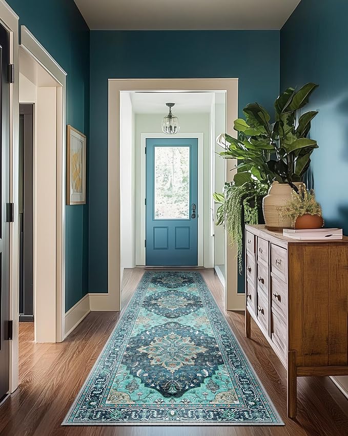 RELEANY Area Rugs 2'x8' Runner Rug Non Slip Washable - Image 9