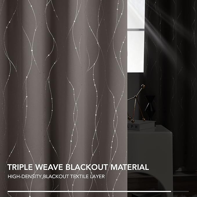 Deconovo Blackout Curtains, Thermal Insulated Soundproof Grommet Drapes - Image 5