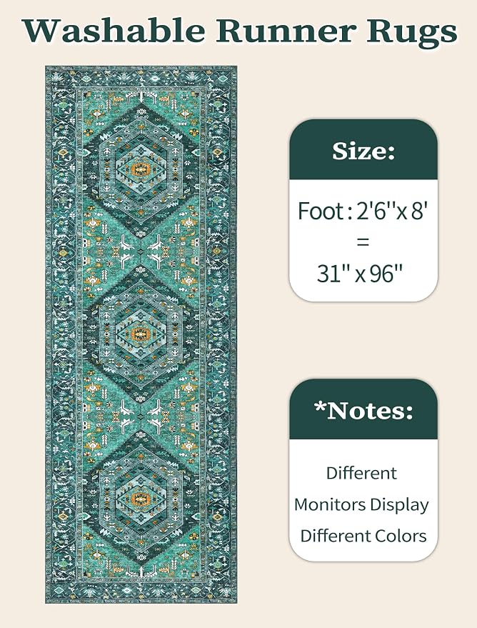 SERISSA Boho Washable Runner Rug - Image 6