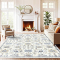 AMADA HOMEFURNISHING 5x7 Area Rugs, Washable Living Room Rug Low-Profile by AMADAHOMEFURNISHING