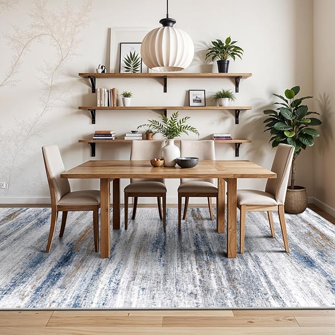 6x9 Area Rug for Living Room: Non-Slip Washable Rugs for Dining Room Bedroom - Image 3