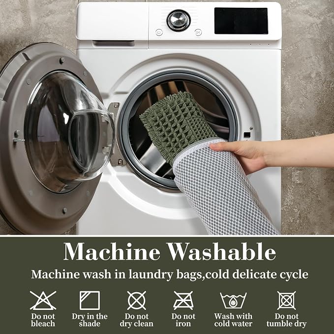 RESARE Christmas Waffle Bath Mat - Image 6