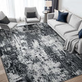 Washable Area Rugs 6'x8' Non-Slip Modern Abstract Soft by RELEANY