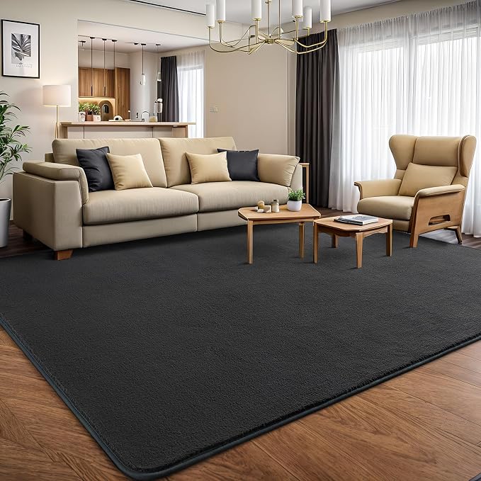 AROGAN Modern Shag Area Rug for Living Room, 6x9 Feet Washable Rugs for Bedroom - Image 3