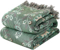 MSGKV Boho Throw Blanket for Couch Bed 60''x80'', 100% Cotton Blankets Woven by MSGKVHomeTextiles