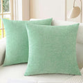 CaliTime Throw Pillow Covers Decorative 24 X 24 Inches Pack of 2 Cozy Chenille by CaliTime