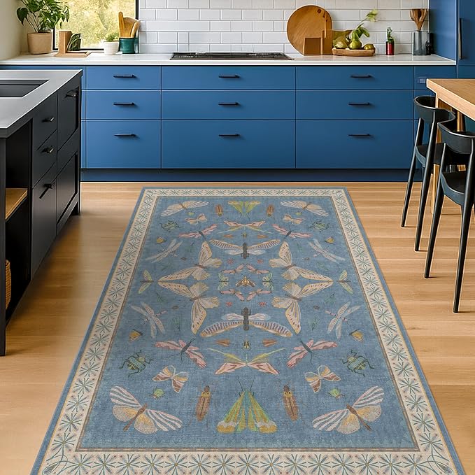Hazo Haus Insect 3x5 Washable Stain Resistant Rugs by HazoHaus