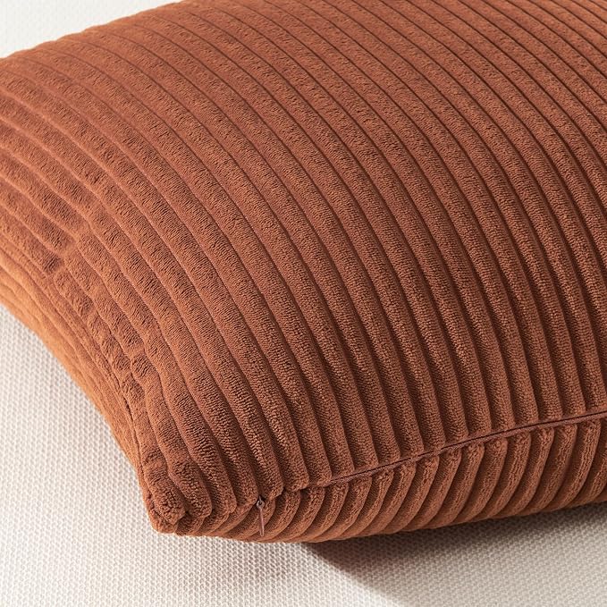 Topfinel Decorative Terracotta Throw Pillow Covers Cushion Cases, Rustic Fall - Image 3