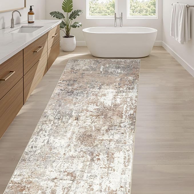 LOONGRUG Runner Rug 2x5 Machine Washable Non-Slip Kitchen Neutral Rug | Modern - Image 5