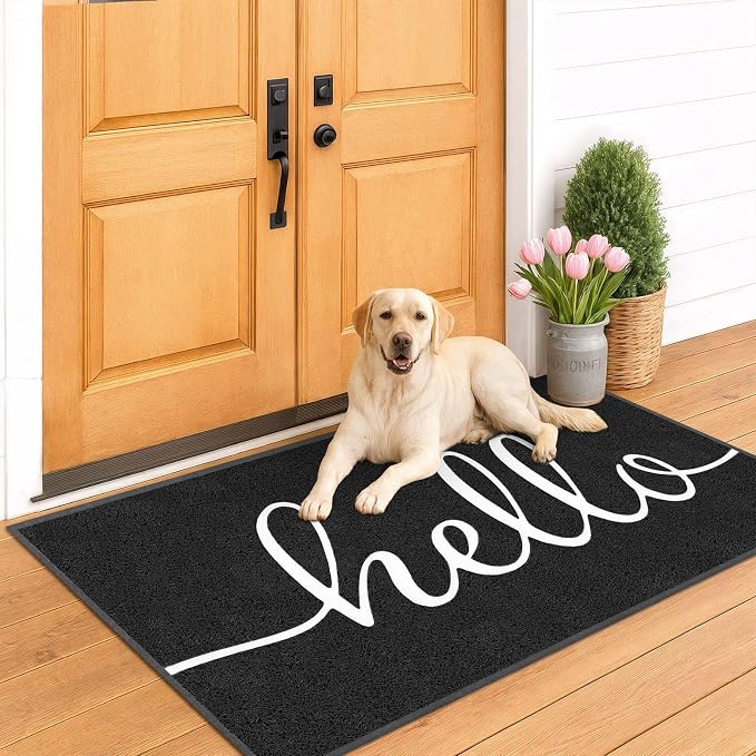 EARTHALL Funny Hello Mats Outside/Inside 71"x47", Front Door Mat Outdoor - Image 6