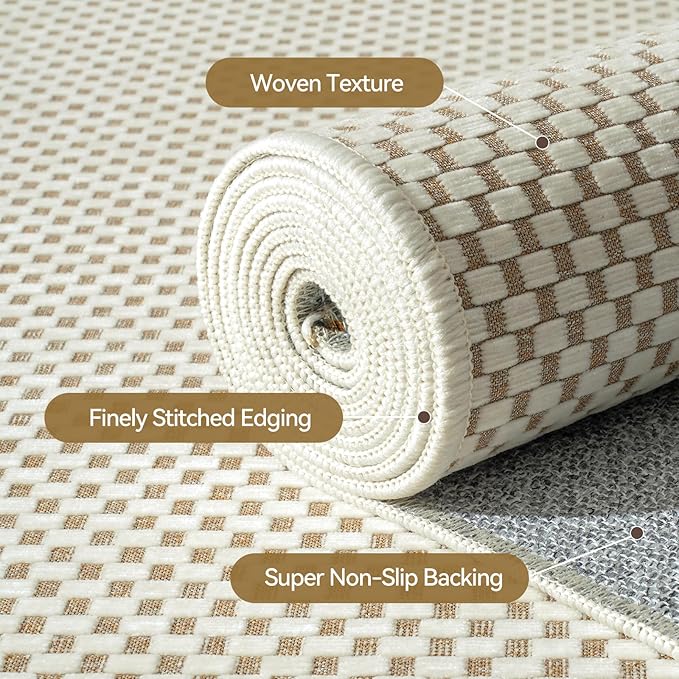 YDKGL 2x6 ft Kitchen Runner Rugs Mat Non Slip Woven Runners - Image 5