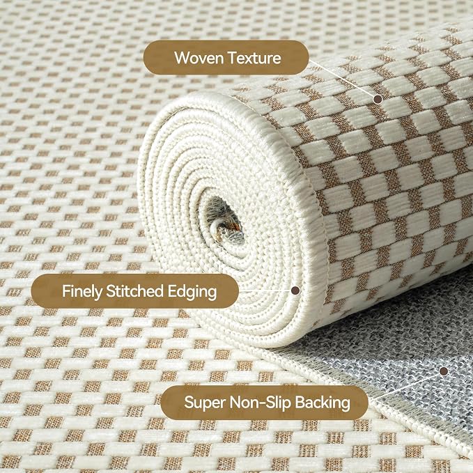 YDKGL 2x8 ft Hallway Runner Rug Extra Long Boho Woven Kitchen Runner Rugs Mat - Image 5