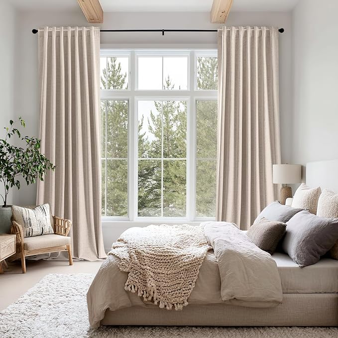 MIULEE 100% Blackout Linen Curtains - Image 8