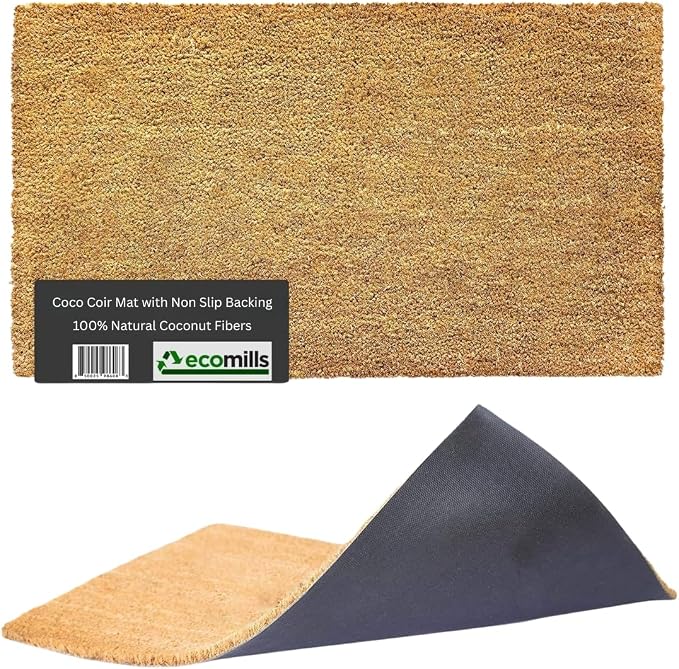 Ecomills Coco Coir Doormat, 24 x 48 in, Vinyl Backing by Ecomills