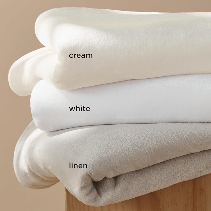 Bedsure GentleSoft Fleece Blanket King Size Linen - Image 4