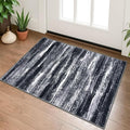 Lansny Modern Abstract Entryway Rug Indoor 2x3 Washable Rug Non-Slip Soft Small by lansny
