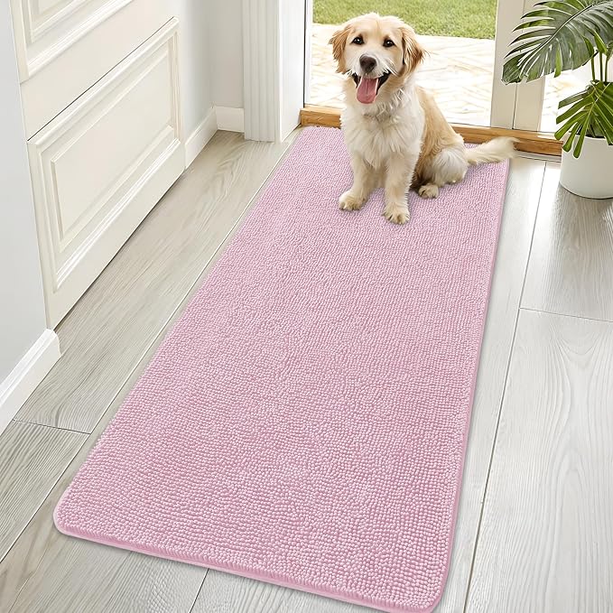 OLANLY Dog Door Mat for Muddy Paws 70x35, Absorbs Moisture and Dirt, Absorbent by OLANLY