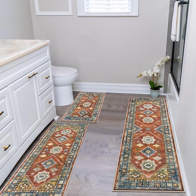 HEBE Boho Kitchen Rug Sets 3 Piece - Image 6