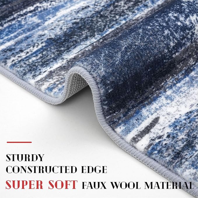 Lansny Modern Abstract Runner Rug 2x5 - Image 4