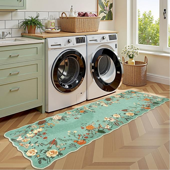 Rugflix 2x6 Runner Rug for Hallway, Washable Kitchen Runner Non Slip, Soft Low - Image 4