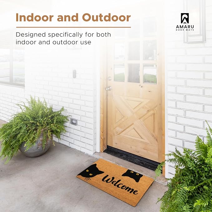 Welcome Cats - 24"x36" - Coir Door Mat - Welcome Mats - Image 4