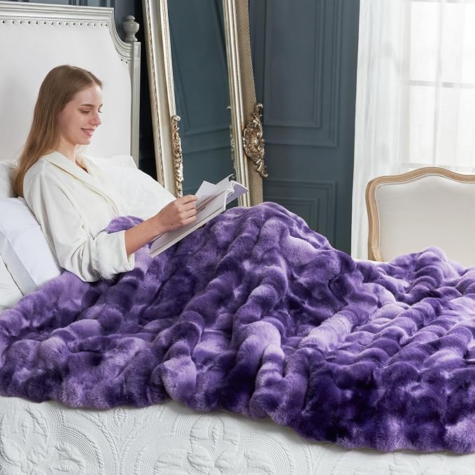 Cozy Bliss Faux Fur Throw Blanket - Image 6