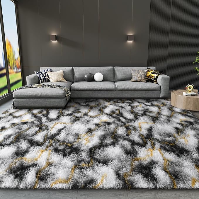 LOCHAS Ultra Soft Indoor Modern Area Rugs Fluffy Living Room Carpets - Image 7