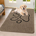 Smiry Dog Door Mat for Muddy Paws, Absorbent Dirt Trapper Non Slip Quick Dry by Smiry