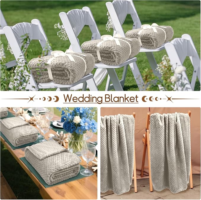 4 Pack Fleece Throw Blankets 50x60 Inches - Image 7