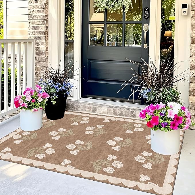 3x5 Floral Entry Rug - Image 4