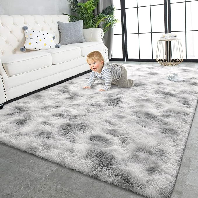 TWINNIS Super Soft Shaggy Rugs Fluffy Carpets 5x7 Feet, Indoor Modern Plush by TWINNIS