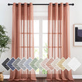 NICETOWN Linen Textured Semi Sheer Curtains by NICETOWN