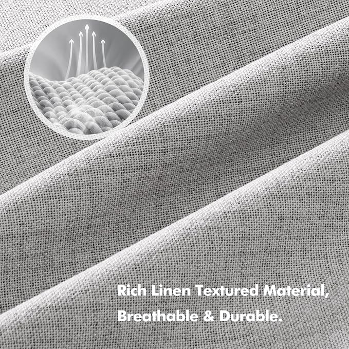 MIULEE 100% Blackout Linen Curtains - Image 3