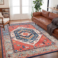 SERISSA Washable Rug 5x7 Boho Area Rugs, Washable Large Rugs by SERISSAHomeDecorCollection