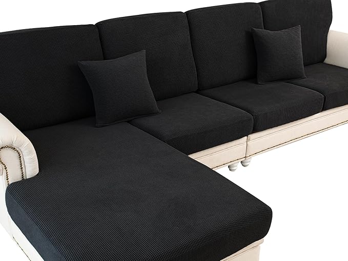 Couch Cushion Cover Loveseat Cover or 2 Seat Sofa Cover Washable Stretch by LA+MEACK