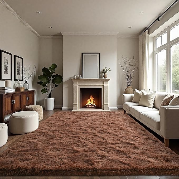LOCHAS Ultra Soft Indoor Modern Area Rugs Fluffy Living Room Carpets - Image 6
