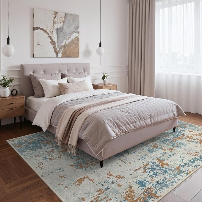 BEIMO Area Rugs 6x9 for Living Room Bedroom, Modern Abstract Machine Washable - Image 4