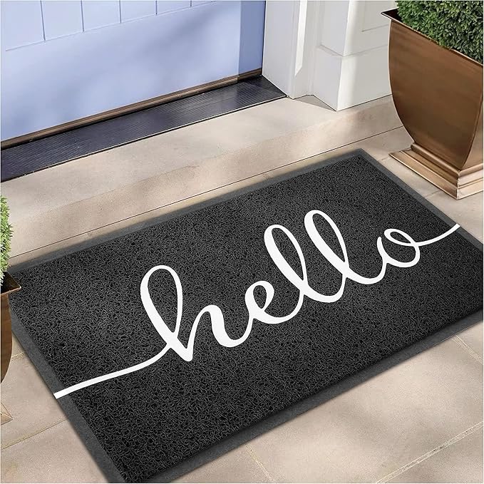EARTHALL Funny Hello Mats Outdoor, Front Door Mat by EARTHALL