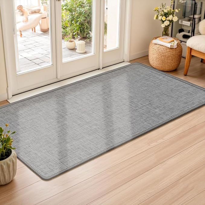 LEKEEPGO Ultra Thin Indoor Door Mat 24"x47", Low-Profile Door Mat Indoor by LEKEEPGO