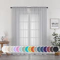 OWENIE Sheer Curtains 72 Inches Long by OWENIE