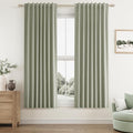 Sage Green 100% Blackout Curtains 63 Inch Length 2 Panels Set by Guken