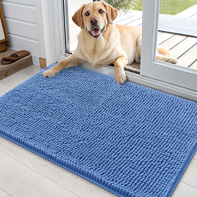 OLANLY Dog Door Mat for Muddy Paws 36x24, Absorbs Moisture and Dirt, Absorbent by OLANLY