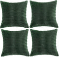 Fancy Homi 4 Packs Hunter Green Decorative Throw Pillow Covers 20x20 Inch by Fancy+Homi