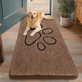 Smiry Dog Door Mat for Muddy Paws, Absorbent Dirt Trapper Non Slip Quick Dry by Smiry