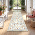 Yamaziot 2x6 Washable Hallway Runner Rug Non Slip Carpet, Colorful Beige | Soft by Yamaziot