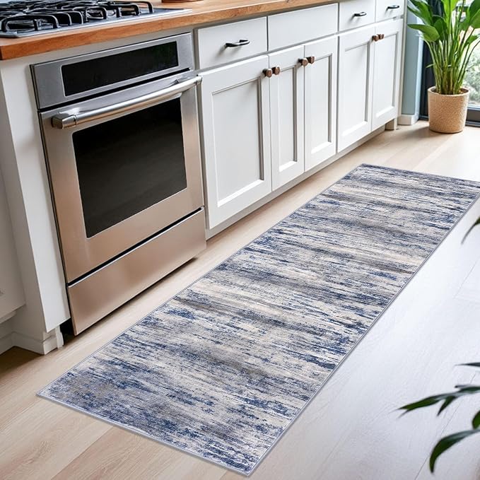 KOZYFLY Modern Abstract Washable Rug Runner 2x6 Runners - Image 4